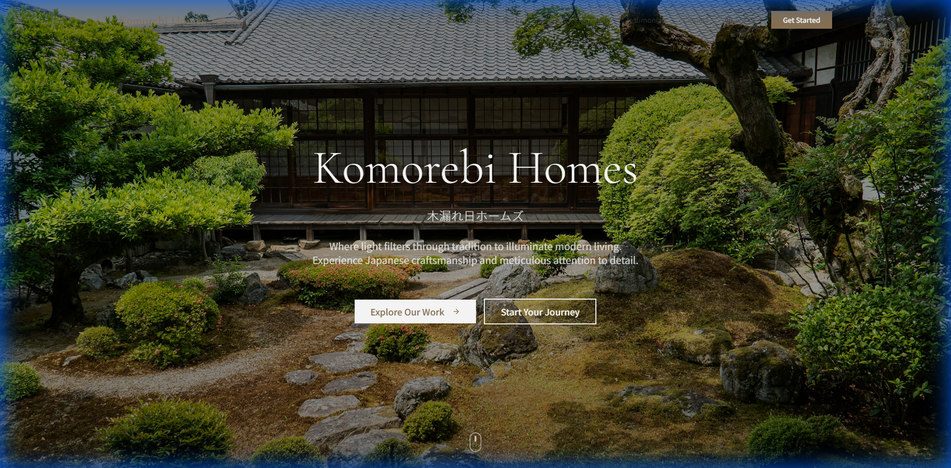 Komorebi Homes Website Preview